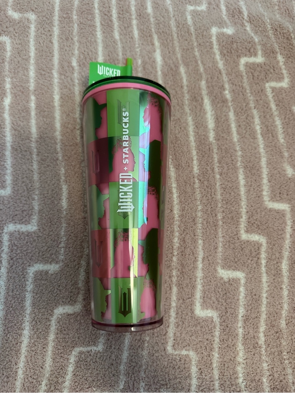 NWT Starbucks x Wicked Checkered Cold Cup Tumbler 24 oz Venti Target Exclusive
